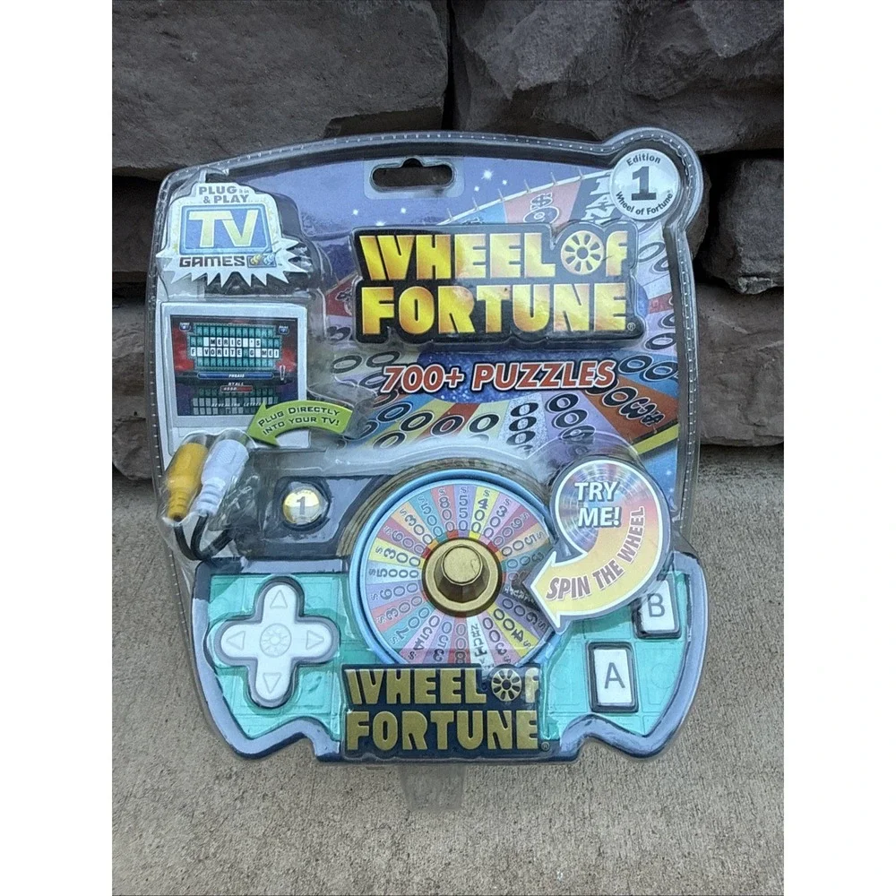 Jakks Pacific Wheel Of Fortune Electronic TV Game 2005 New SEALED Plug & Play
